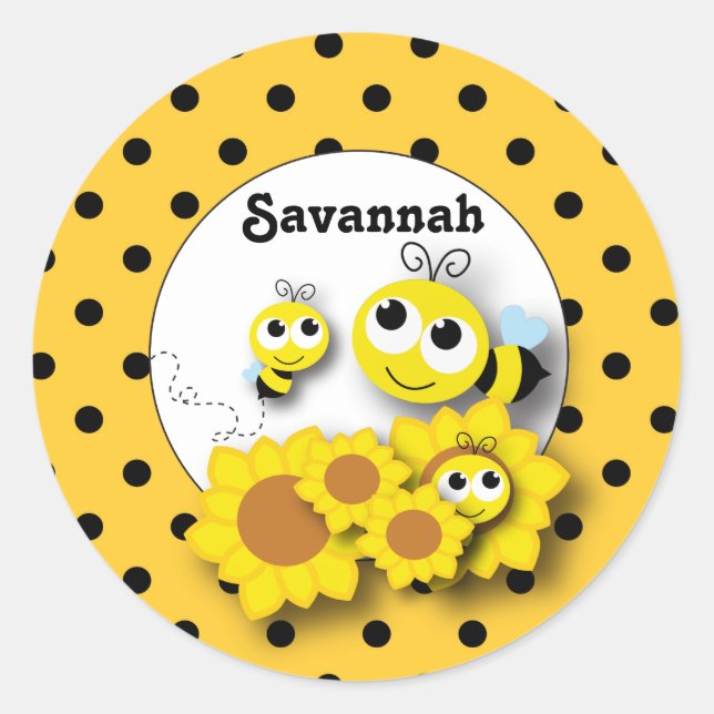 Bumble Bee Sticker (Front)