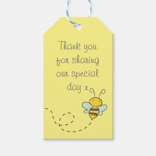 Bumble Bee Thank You Gift Tags