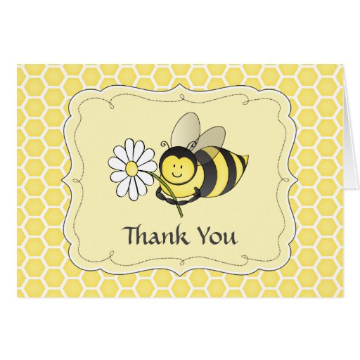 Bumble Bee Thank You Note Stationery Note Card | Zazzle