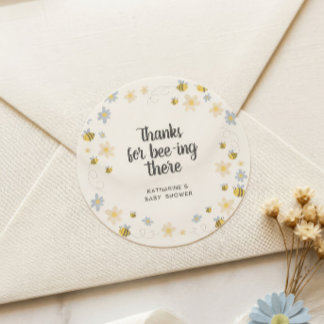 Bumble Bee Thank You Stickers – Thanks for Bee-ing