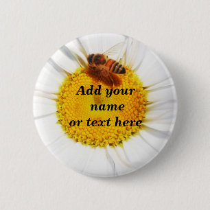 Bumble Bee & The Flower_ Button