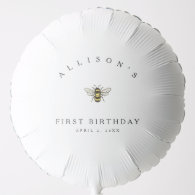 Bumble Bee Theme Birthday Balloon