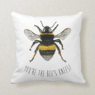 Bumble Bee Throw Cushion - You're the Bee's Knees