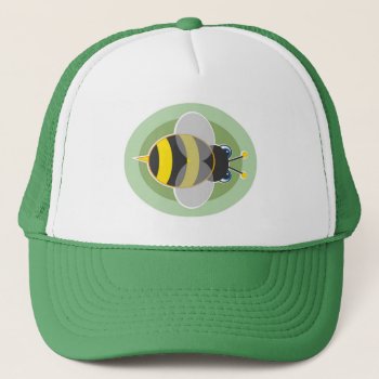 Bumble Bee Trucker Hat by prawny at Zazzle