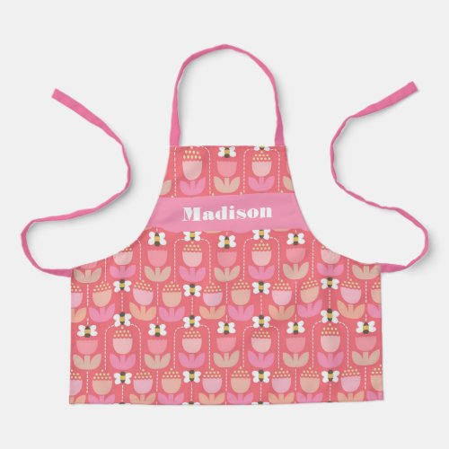 Bumble Bee  Tulips Apron