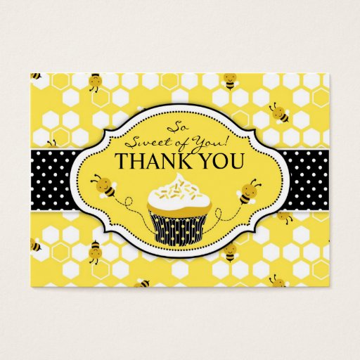 Customizable Bumble Bee TY Gift Tag Business Card Template