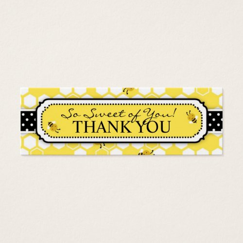 Bumble Bee TY Skinny Gift Tag 2 Business Card