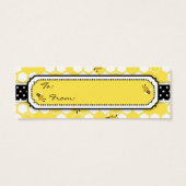 Bumble Bee TY Skinny Gift Tag 2 (Back)