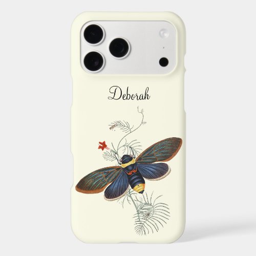 Bumble Bee Vintage Illustration iPhone 17 Pro Max Case