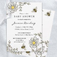 Bumble Bee Virtual Baby Shower Invitations