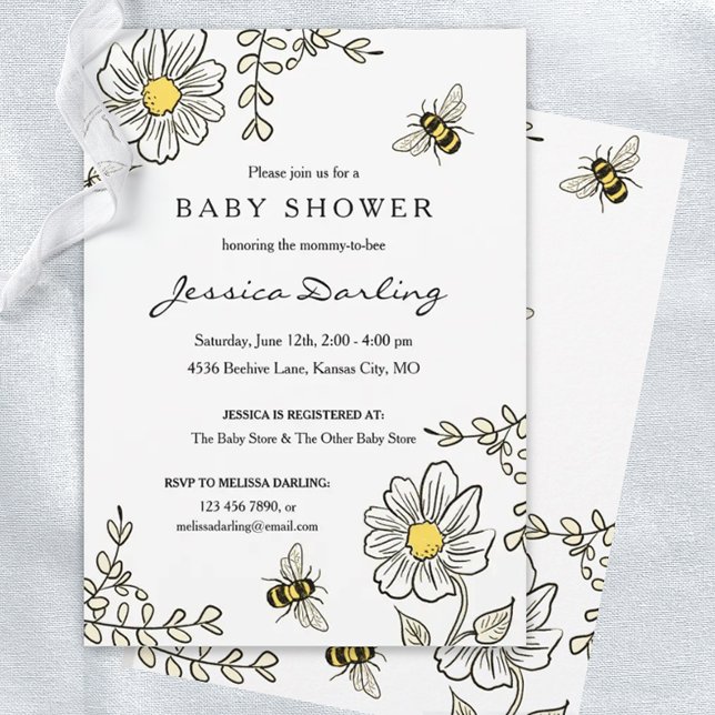 Bumble Bee Virtual Baby Shower Invitations (Creator Uploaded)