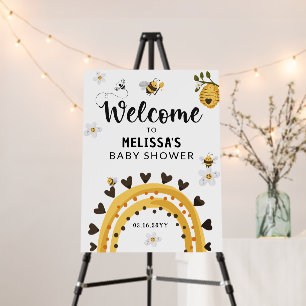 Bumble Bee Welcome Baby Shower Foam Board