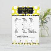 Bumble Bee What's in Your Purse? Baby Shower Game (Standing Front)
