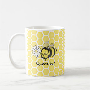 Bumble Bee with Daisy Coffee Mug