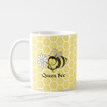 Bumble Bee With Daisy Coffee Mug by artladymanor at Zazzle