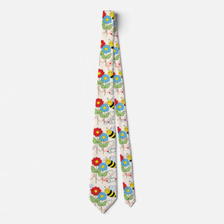 Bumble Bee With Flowers Bee Love Tie