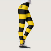 Bumble Bee Striped Halloween Spooky Witch Planchet Leggings