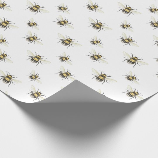 bumble bee wrapping paper