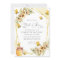Bumble Bee Yellow Floral Frame Baby Shower
