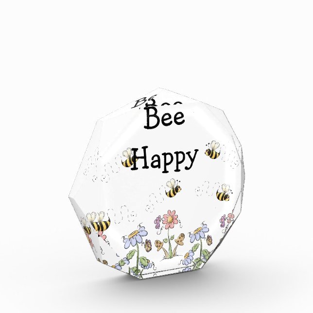 Bumble Bees and Flower Bee Happy Award (Left)
