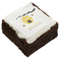 Bumble Bees Baby Shower Chocolate Brownie