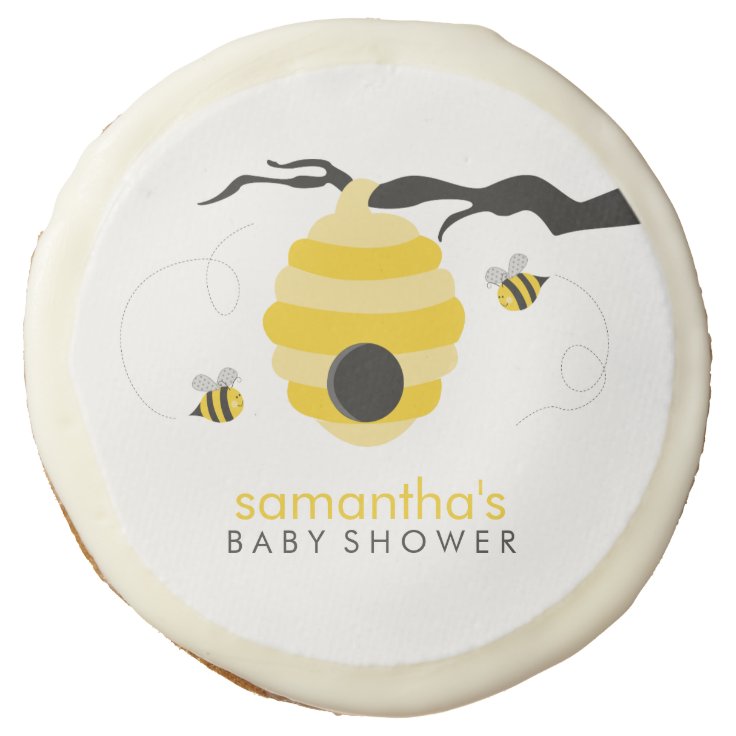 Bumble Bees Baby Shower Sugar Cookie Zazzle