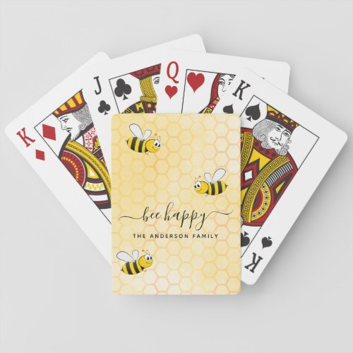 Bumble bees bree happy summer fun humor name playing cards