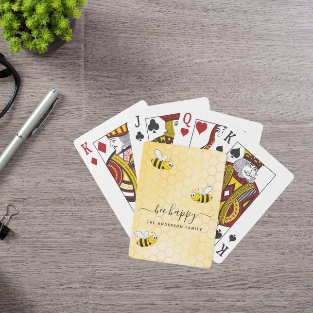 Bumble bees bree happy summer fun humor name poker cards (Creator Uploaded)