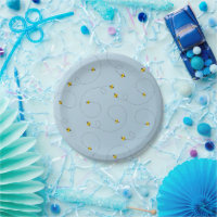 Bumble Bees Cornflower Blue