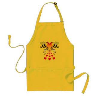 Bumble Bees & Hearts Adult Apron