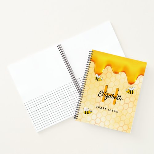 Bumble bees honey drips craft ideas sketch lines notebook