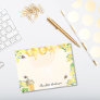 Bumble bees honey yellow florals monogram post-it notes