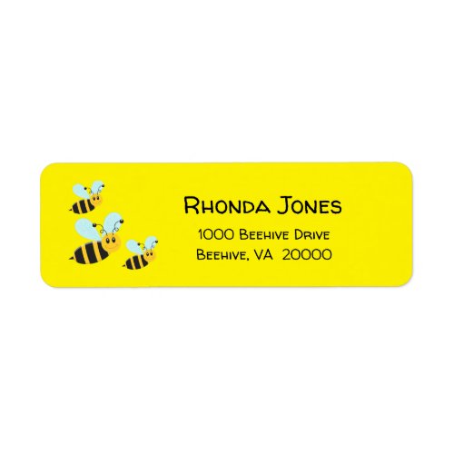 Bumble Bees  Label