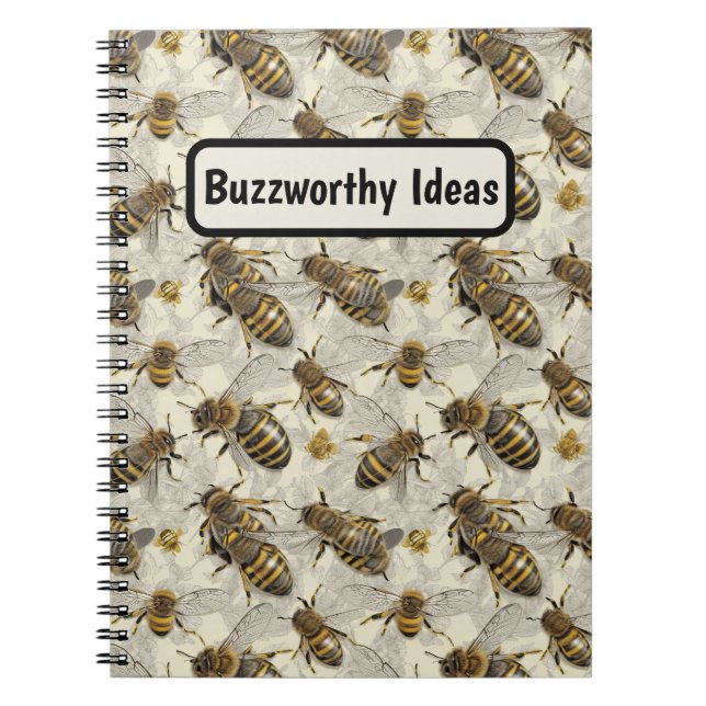Bumble Bees Personalized Notebook (Front)