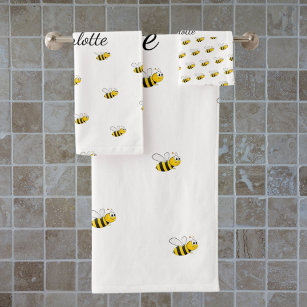 Bees Kitchen Towel Black Print, Bees Tea Towel, Bees Floursack Towel, Bee  Kitchen Decor, Bee Theme, Garden Theme, Garden Decor 