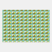 Bumble Bees Wrapping Paper Sheets (Front 3)