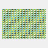 Bumble Bees Wrapping Paper Sheets (Front 2)