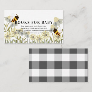 Bumble/Honey Bee Baby Shower Book Request Enclosure Card