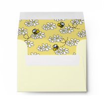 Bumble / Honey Bee Daisy Yellow Envelope