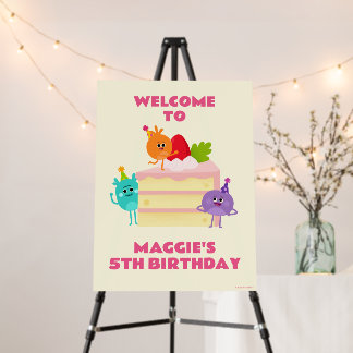 Bumble Nums Birthday Cake Welcome Foam Board