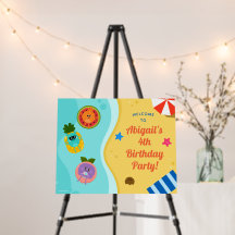 Bumble Nums Birthday Welcome Sign