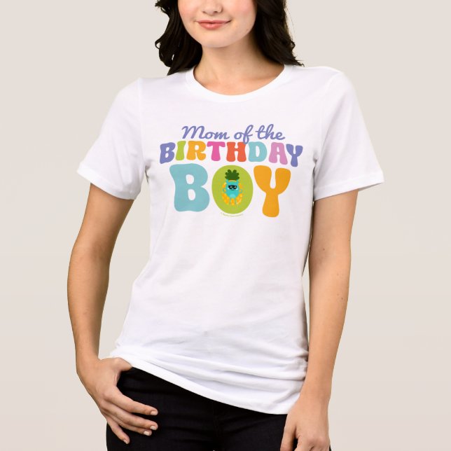 Bumble Nums Summer Birthday Mom Tri-Blend Shirt (Front)