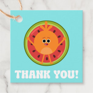 Bumble Nums Summer Birthday Thank You Favor Tags