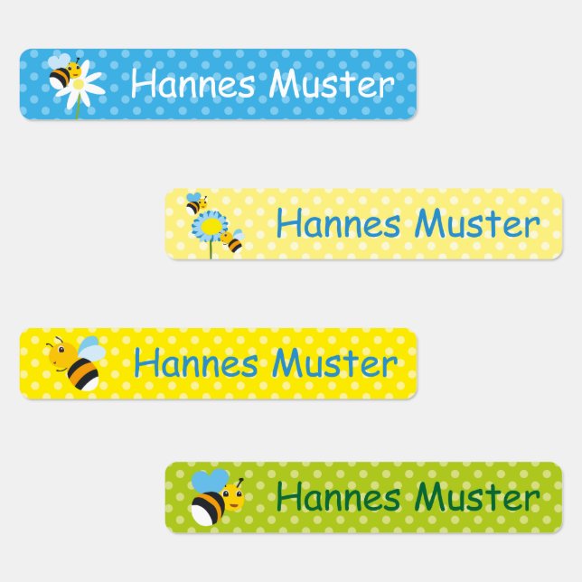 bumblebee | 96 narrow kids' labels (Group)