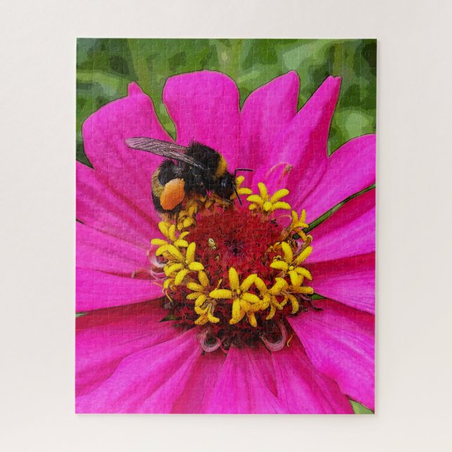 bumblebee at work jigsaw puzzle (Vertical)