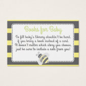 Bumblebee Baby Shower Book Request Card (Front)
