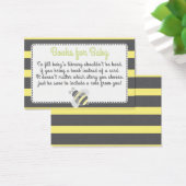 Bumblebee Baby Shower Book Request Card (Desk)