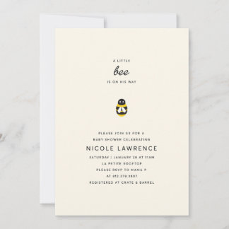 Bumblebee Baby Shower Invitation