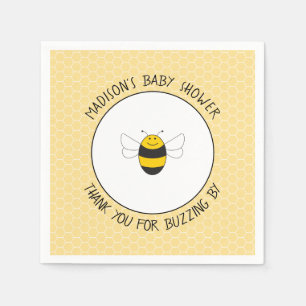 Bumblebee baby shower  napkins