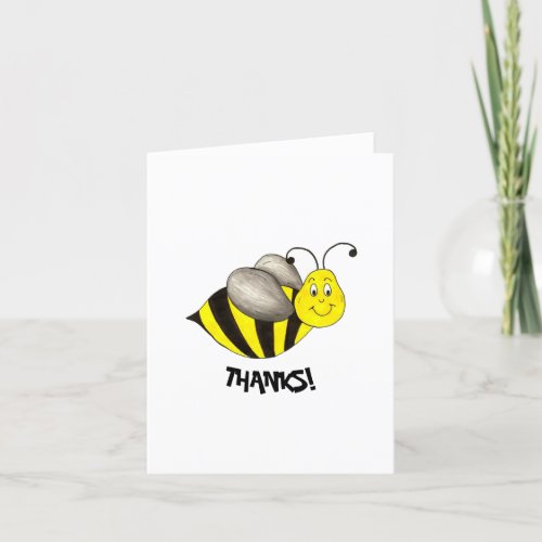 Bumblebee Bee_Day Personalized Birthday Party Thank You Card